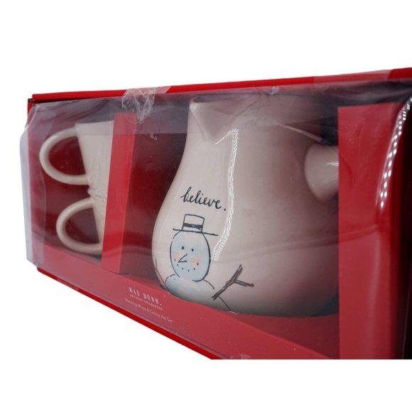 Rae Dunn Stacking Mugs (2) & Cocoa Pot Set - Picture 6 of 7